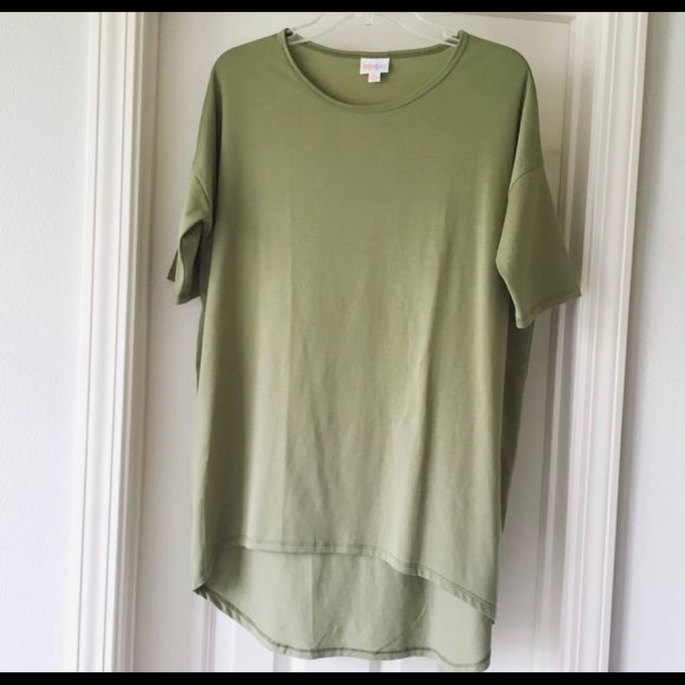 Lularoe Irma solid sage green xxs